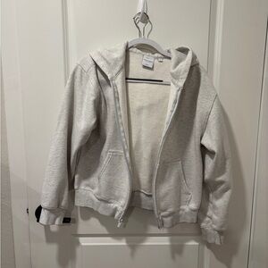Aritzia Sweatfleece Grey Hoodie Jacket